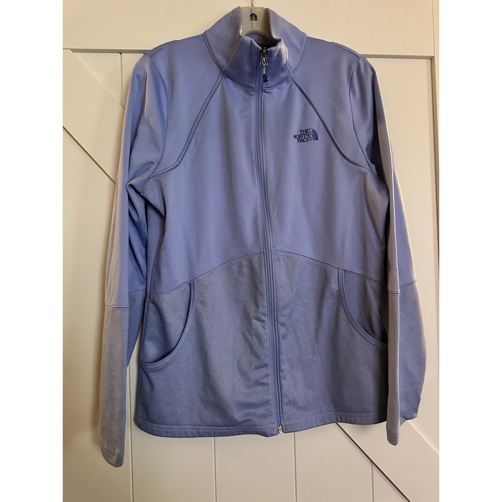 The North Face‎ Women's Blue Full Zip Fleece Lined Athletic Jacket Sz M